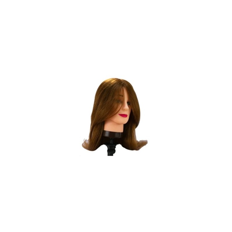 Cabeza De Maniqui Cabello 100% Natural