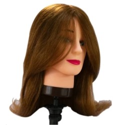 Cabeza De Maniqui Cabello 100% Natural